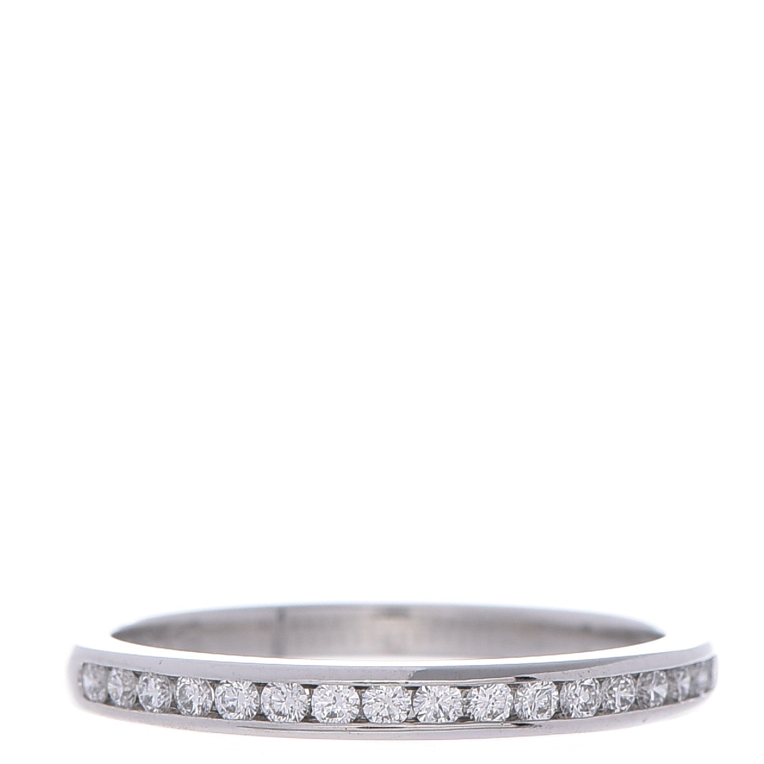 Tiffany Platinum Diamond .17ctw Half Circle Wedding Band Ring 52 6 1 of 5