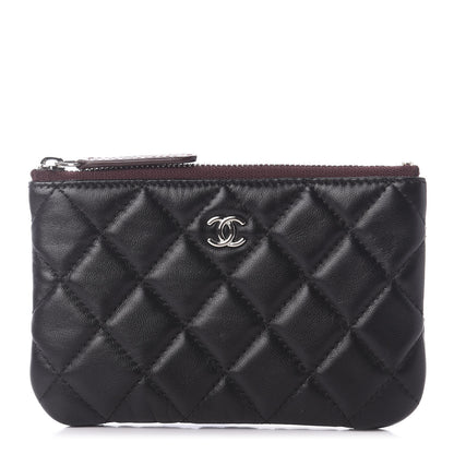 Chanel Lambskin Quilted Small Cosmetic Case Black 1 of 8