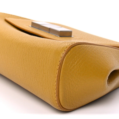 Bottega Veneta Grained Calfskin Geometric Belt Bag  Mustard Yellow 7 of 8