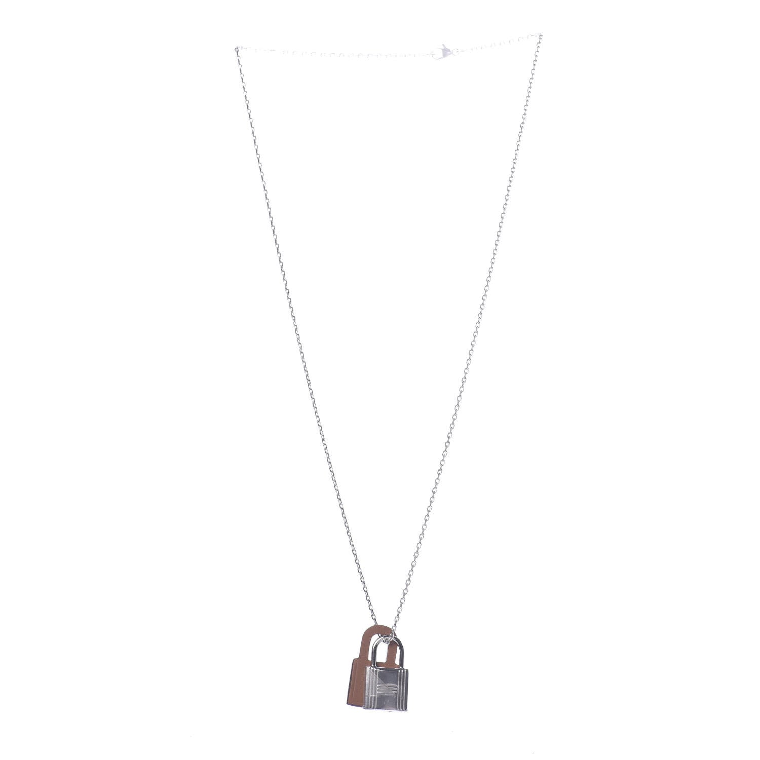 Hermes Swift Small O'Kelly Pendant Necklace Gold 3 of 8