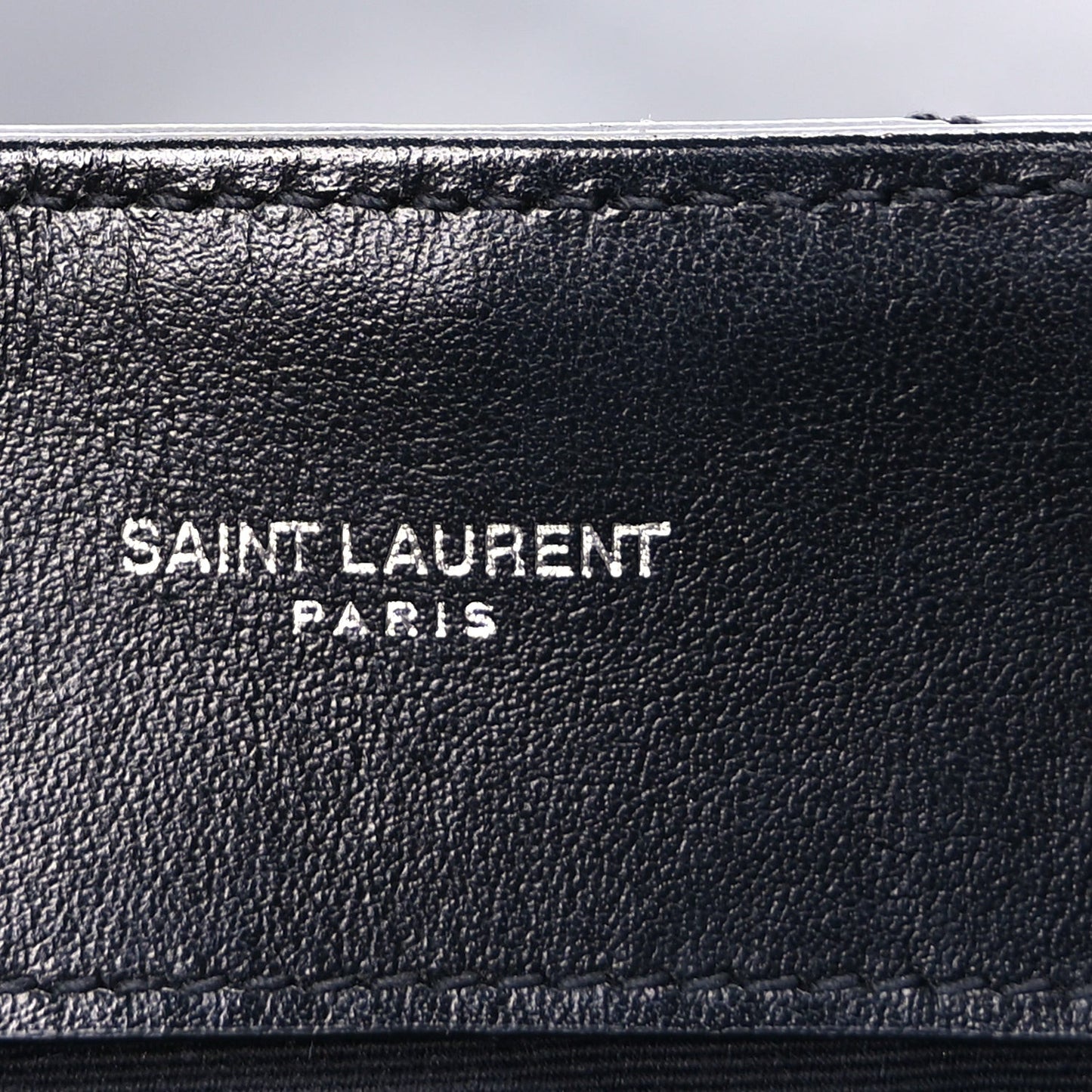 Calfskin Y Quilted Monogram Medium Loulou Chain Satchel Black