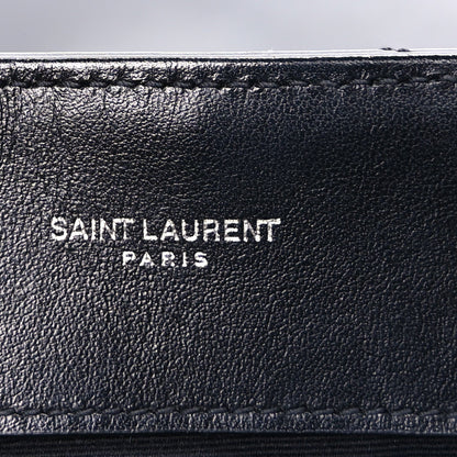 Saint Laurent Calfskin Y Quilted Monogram Medium Loulou Chain Satchel Black 5 of 8