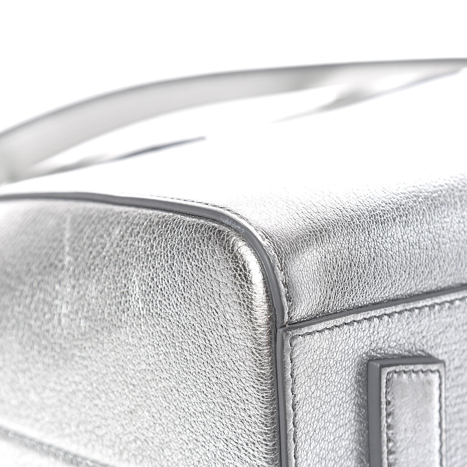 Givenchy Metallic Sugar Goatskin Small Antigona Silver 10 of 15