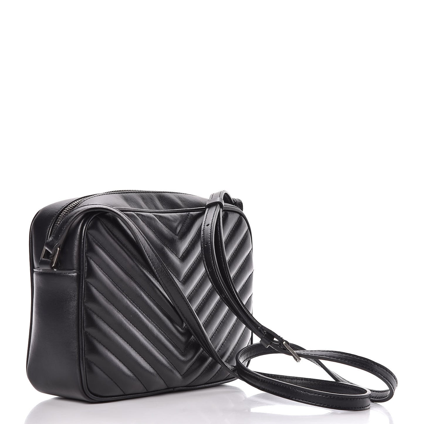 Calfskin Matelasse Monogram Lou Camera Bag Black