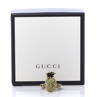 Gucci Crystal Pineapple Motif Ring M 7 of 7