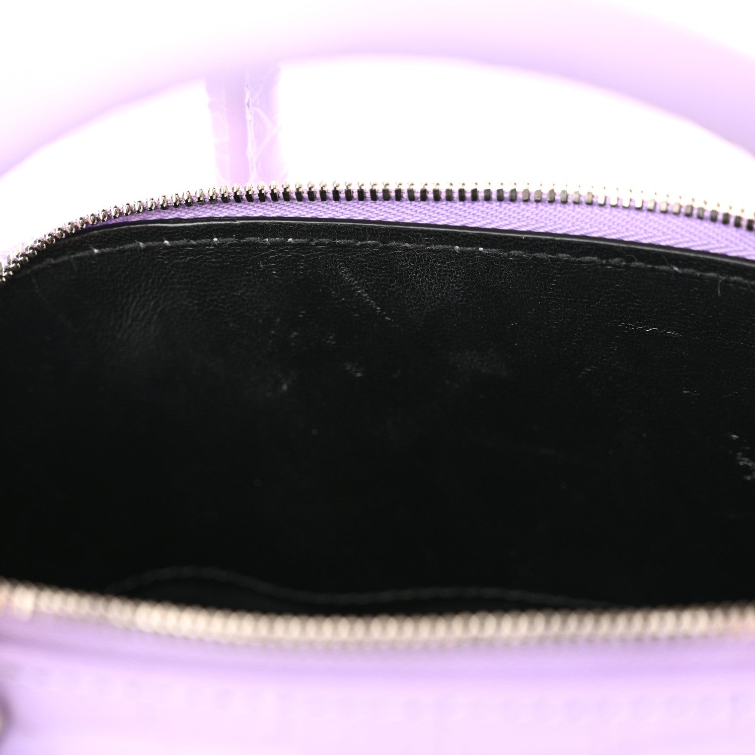 Balenciaga Shiny Calfskin Logo Crocodile Embossed S Ville Top Handle Bag Lilac White 10 of 10