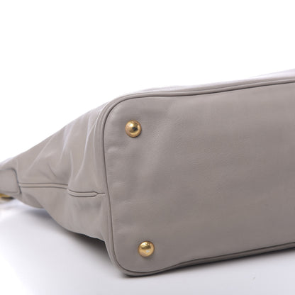 Prada Soft Calf Shopping Tote Argilla 10 of 11