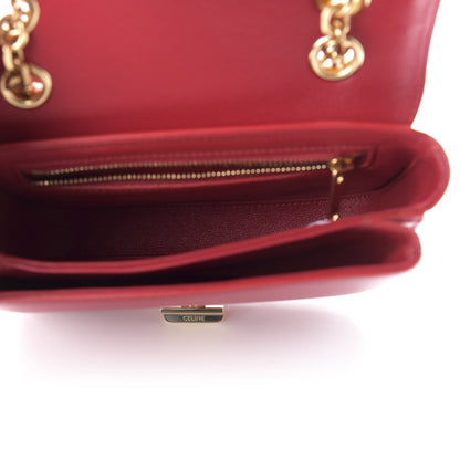 Celine Shiny Calfskin Small C Bag Red 5 of 10