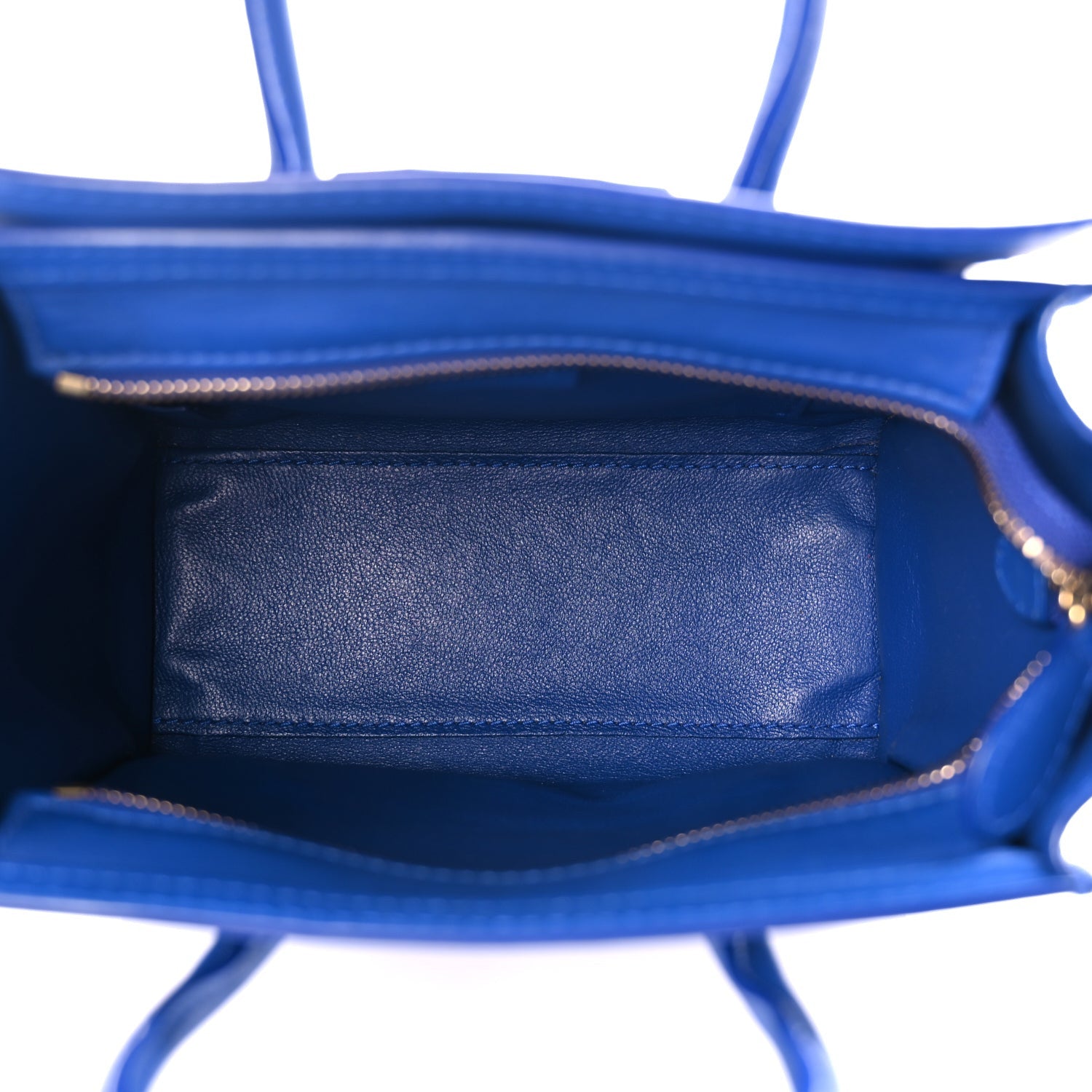 Celine Smooth Calfskin Nano Luggage Royal Blue 4 of 8