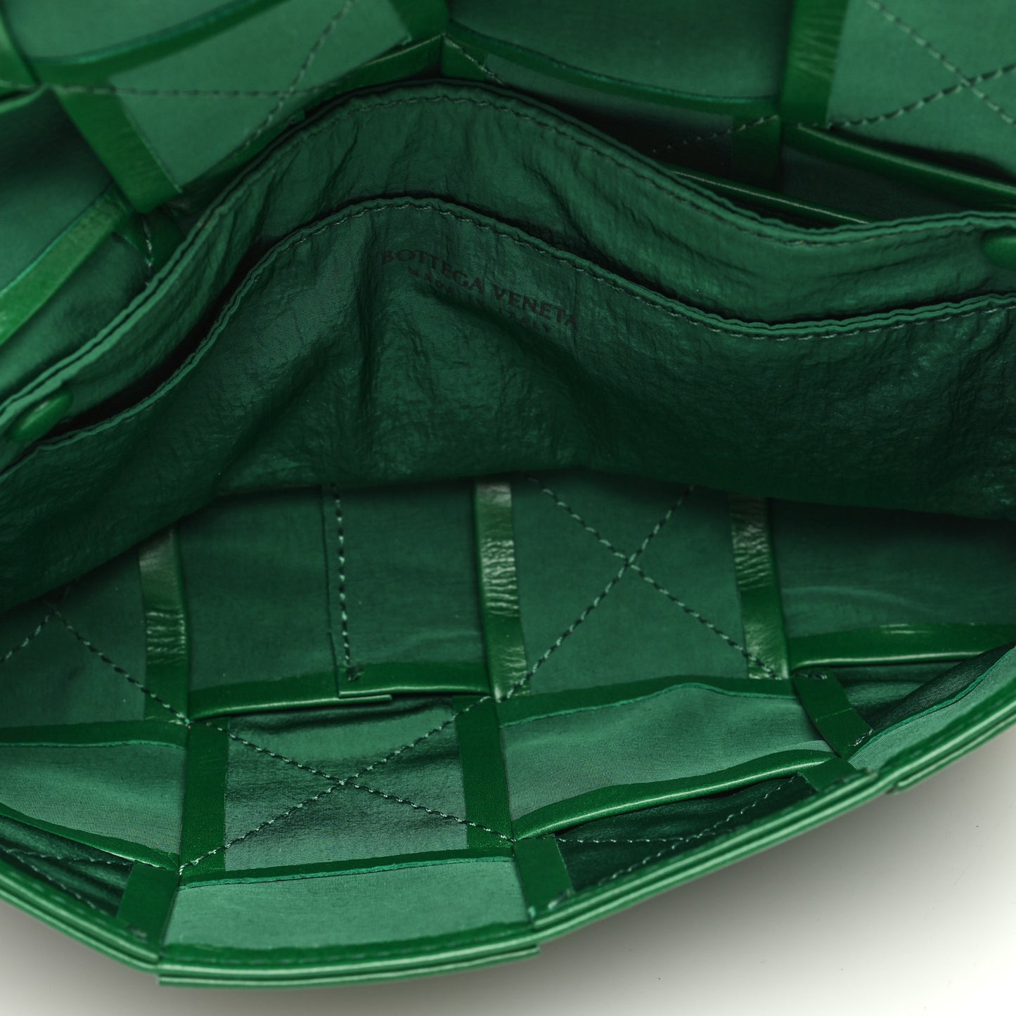 Paper Calfskin Intreccio Cassette Belt Bag Parakeet