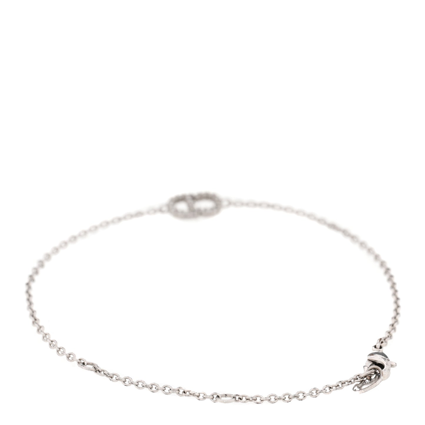 Crystal CD Bracelet Silver