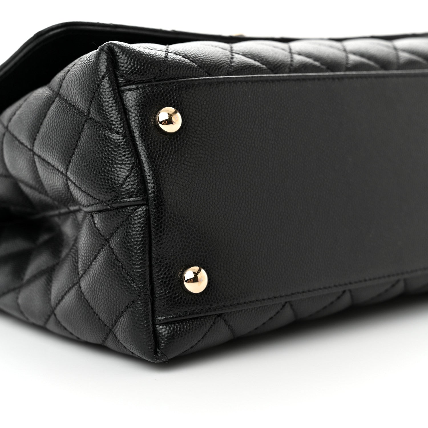 Chanel Caviar Quilted Small Coco Handle Flap Black 9 of 16