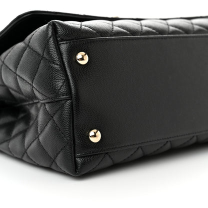 Chanel Caviar Quilted Small Coco Handle Flap Black 9 of 16