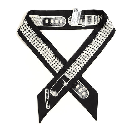 Hermes Silk Le Tresor De Medor Twilly Black White 1 of 4