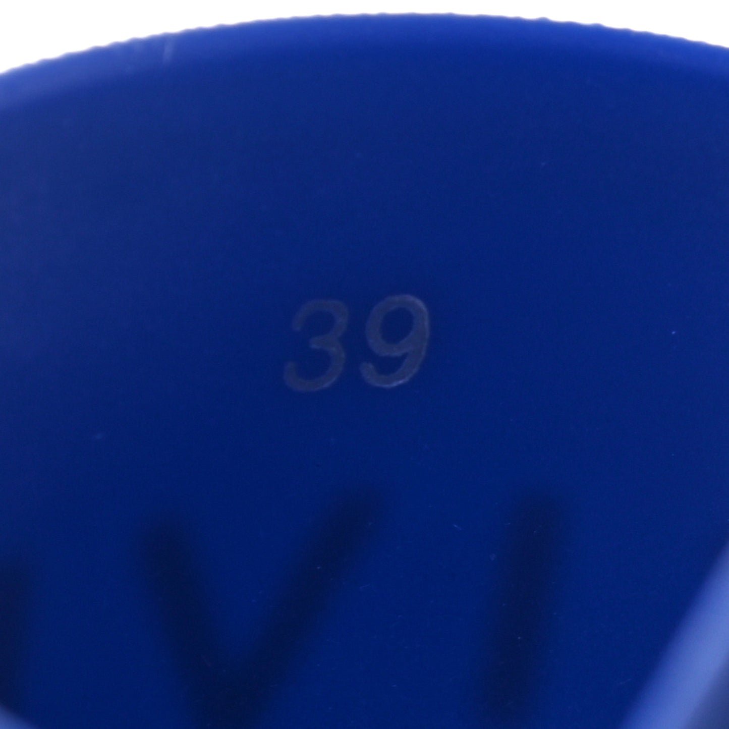 Rubber Logo Womens Pool Slide Sandals 39 Blue Indigo