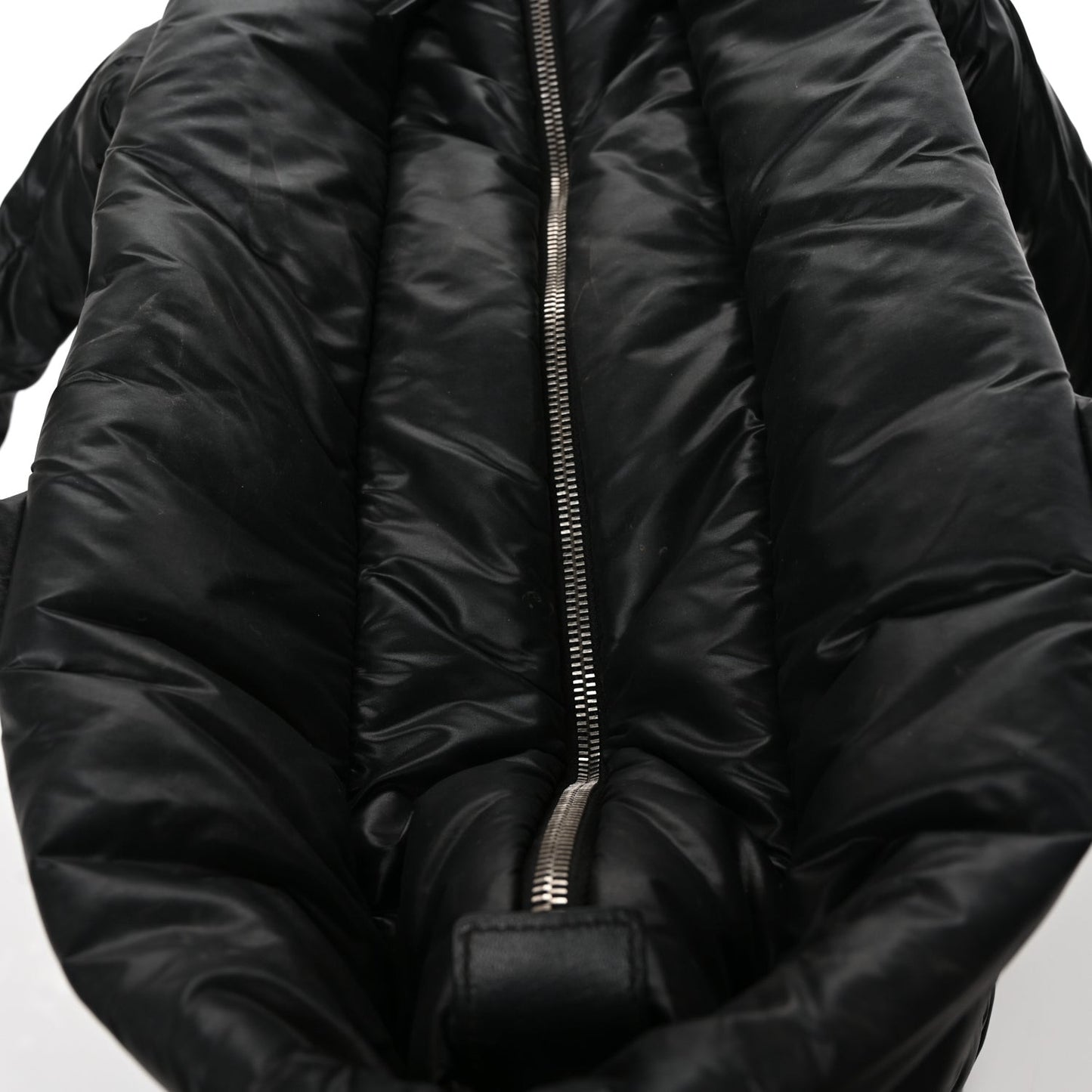 Nylon Quilted Large Coco Cocoon Tote Black