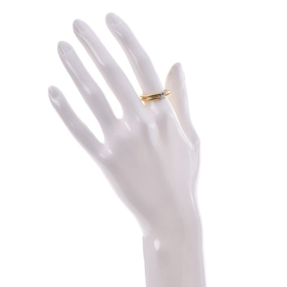 Tiffany 18K Yellow White Gold Diamond Ring 57 8 2 of 4