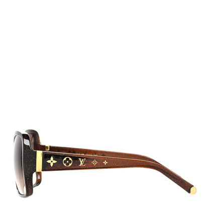 Louis Vuitton Acetate Obsession GM Sunglasses Z0459W Brown Glitter 3 of 8