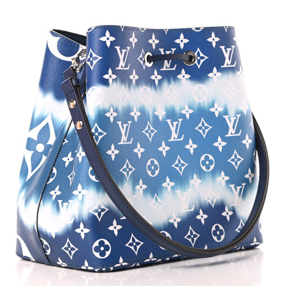 Louis Vuitton Monogram Escale Neonoe MM Blue 3 of 10