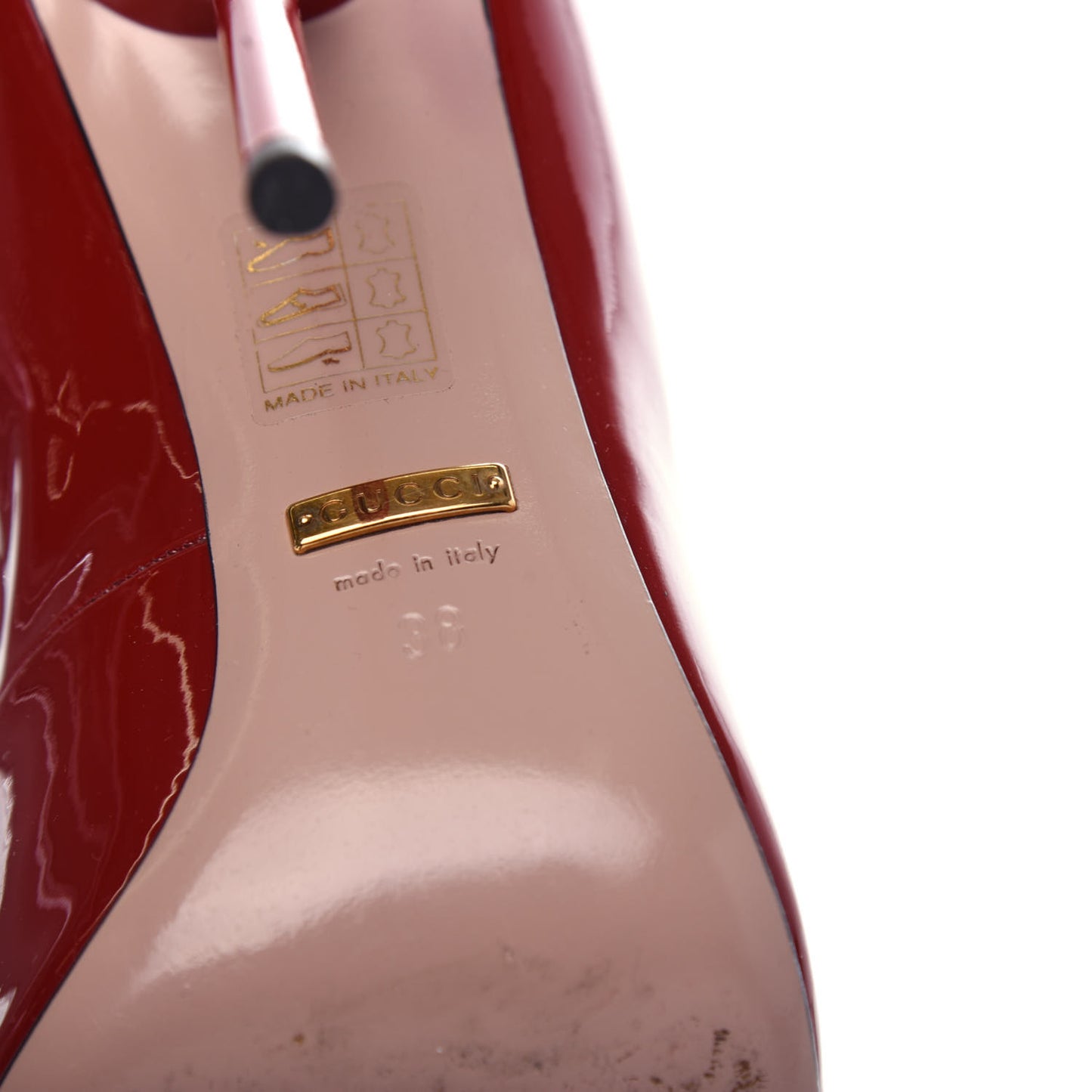 Patent Beverly T-Strap High Heel Pumps 38 Red