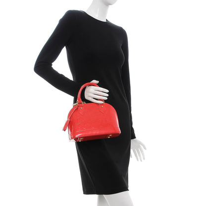 Louis Vuitton Vernis Alma BB Rouge Grenadine 3 of 8