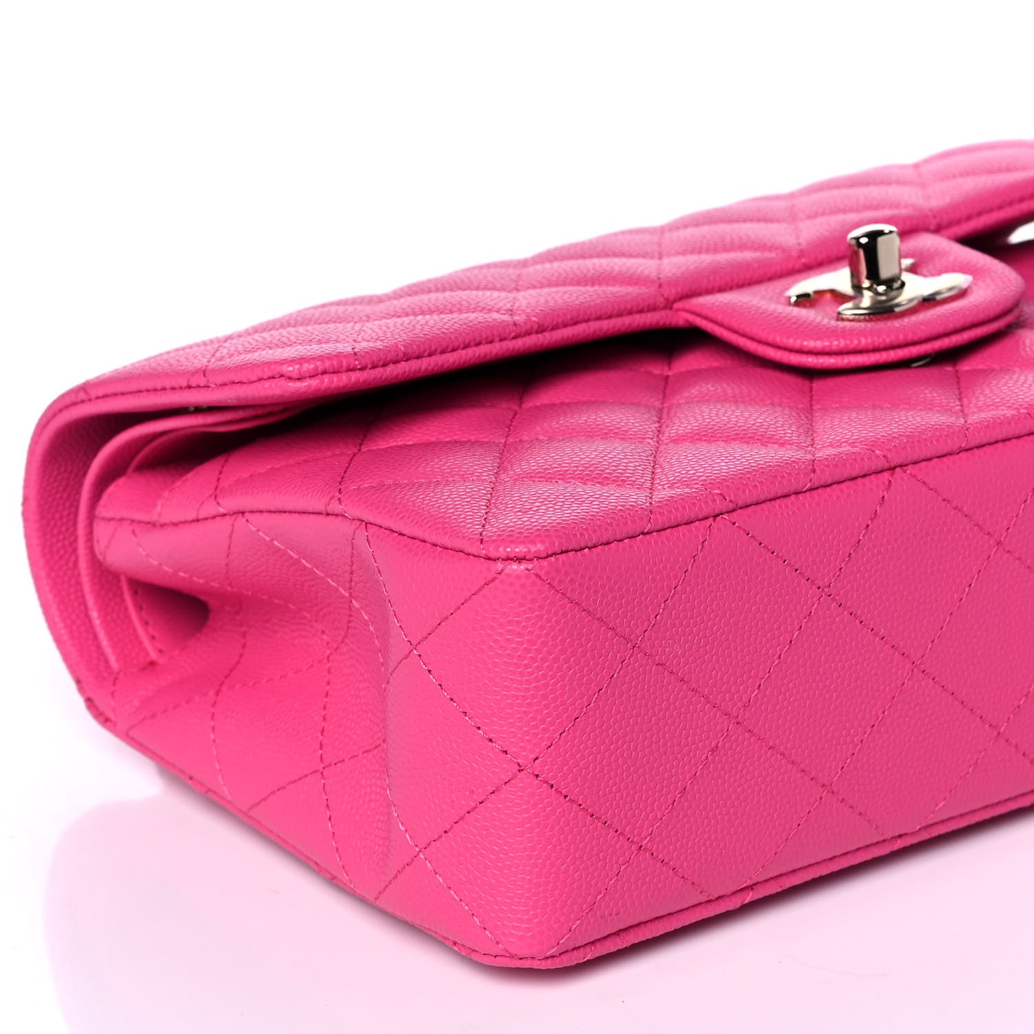 Chanel Caviar Quilted Small Double Flap Dark Pink 8 of 10