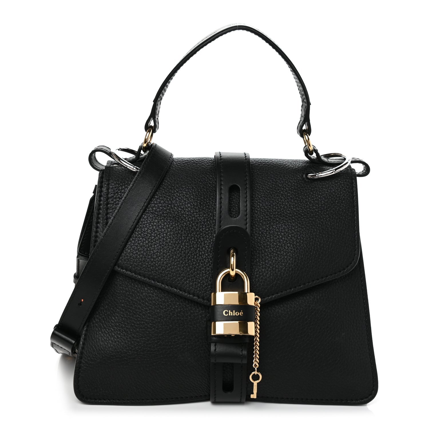 Chloe Grained Calfskin Small Aby Day Shoulder Bag Black 1 of 9