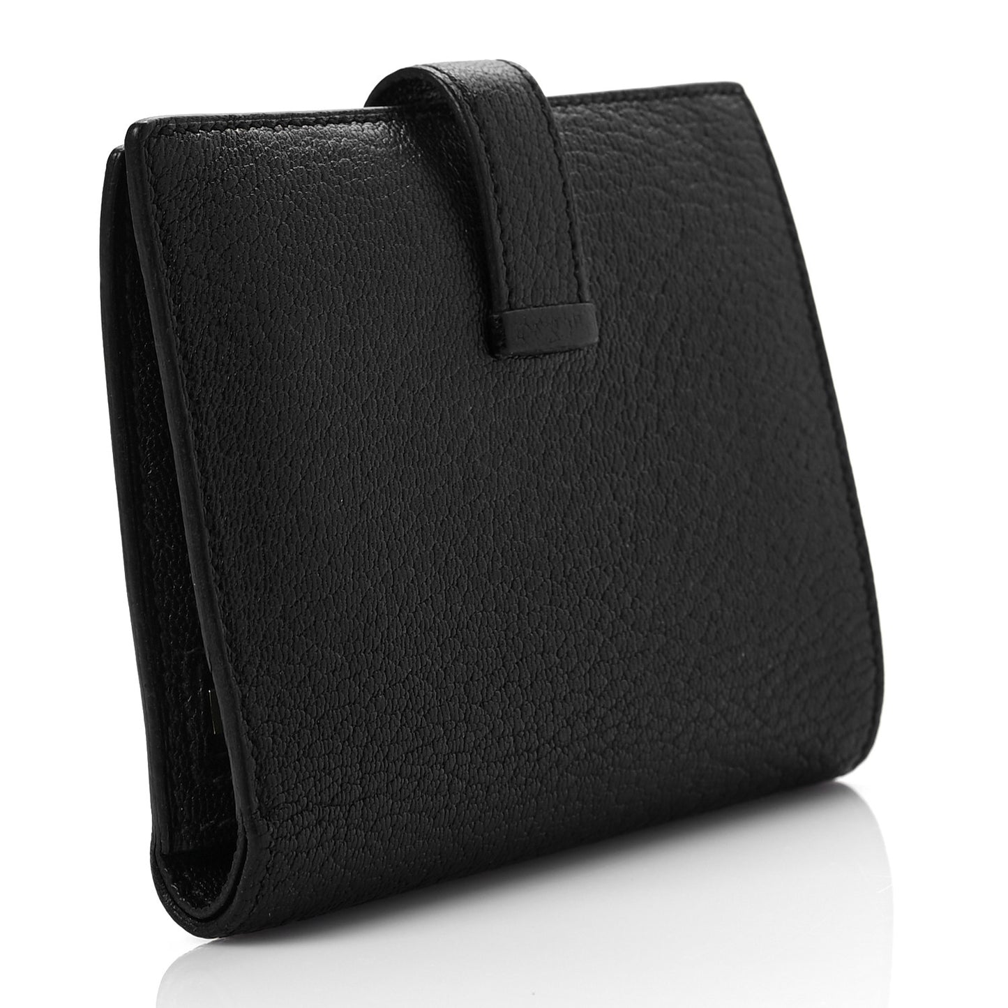 Chevre Mysore Bearn Compact Wallet Black