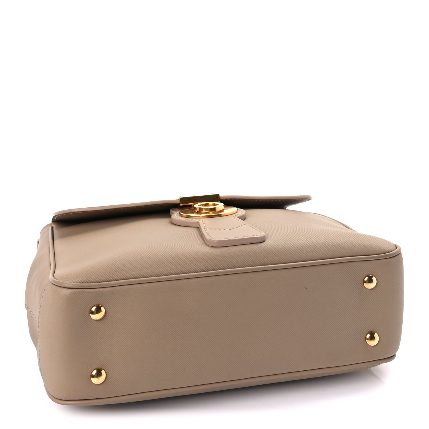 Burberry Trench Calfskin Medium DK88 Top Handle Bag Honey 3 of 7
