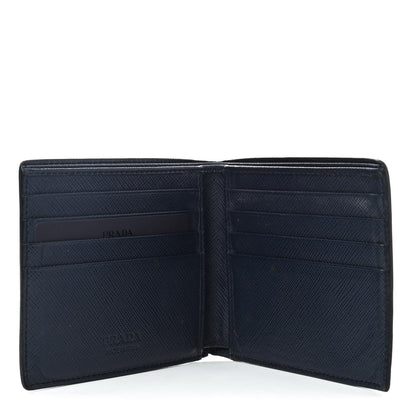 Prada Saffiano Bi-Fold Wallet Baltico 4 of 4