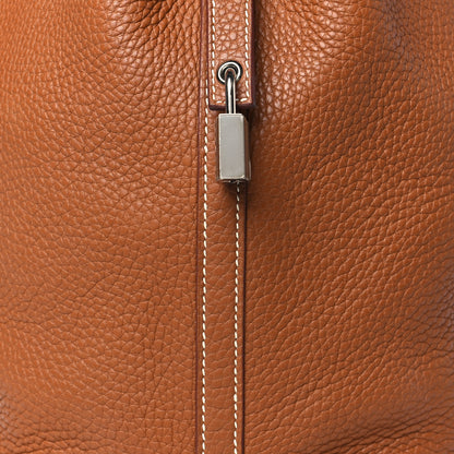 Hermes Taurillon Clemence Picotin Lock 22 MM Gold 8 of 10