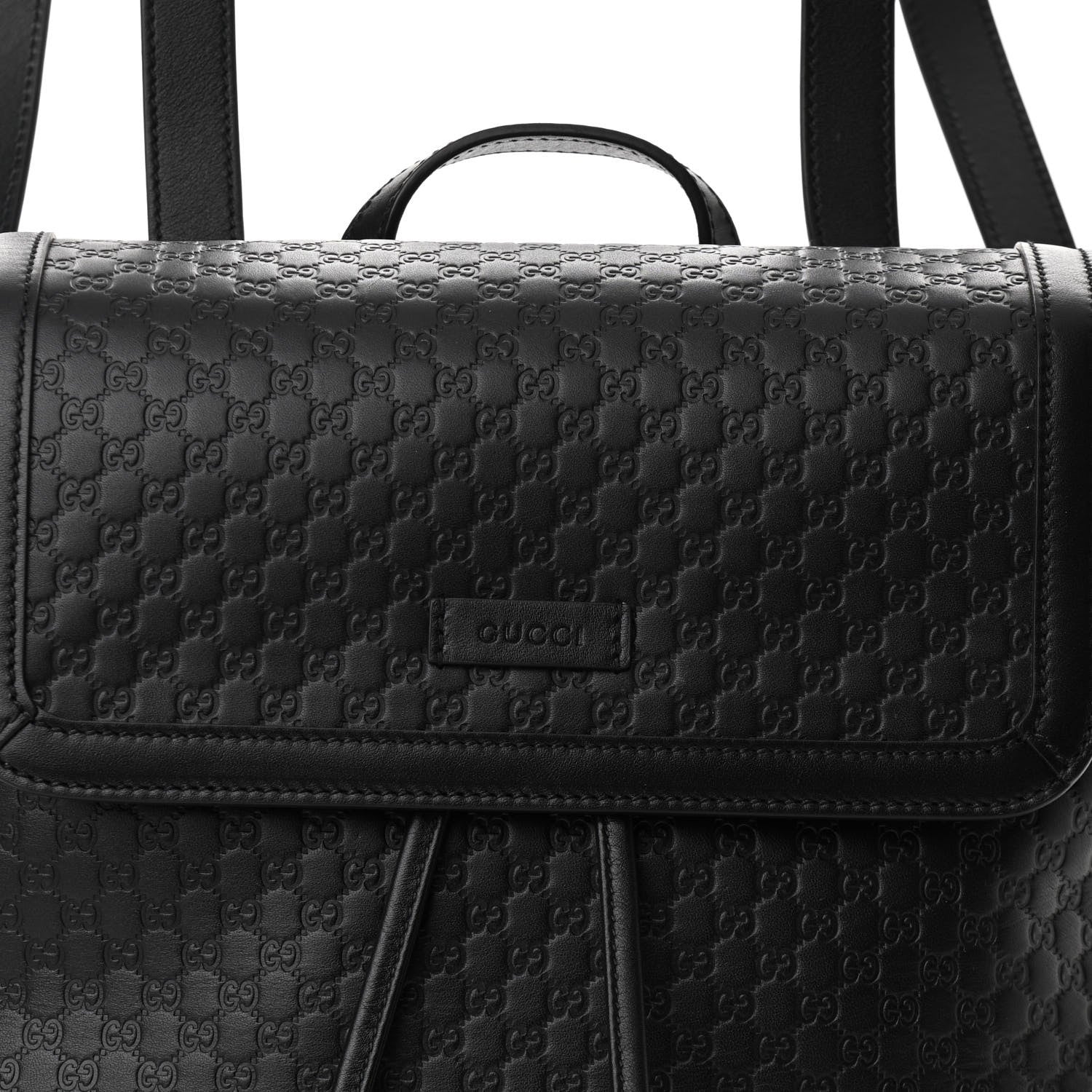 Gucci Microguccissima Drawstring Backpack Black 7 of 9