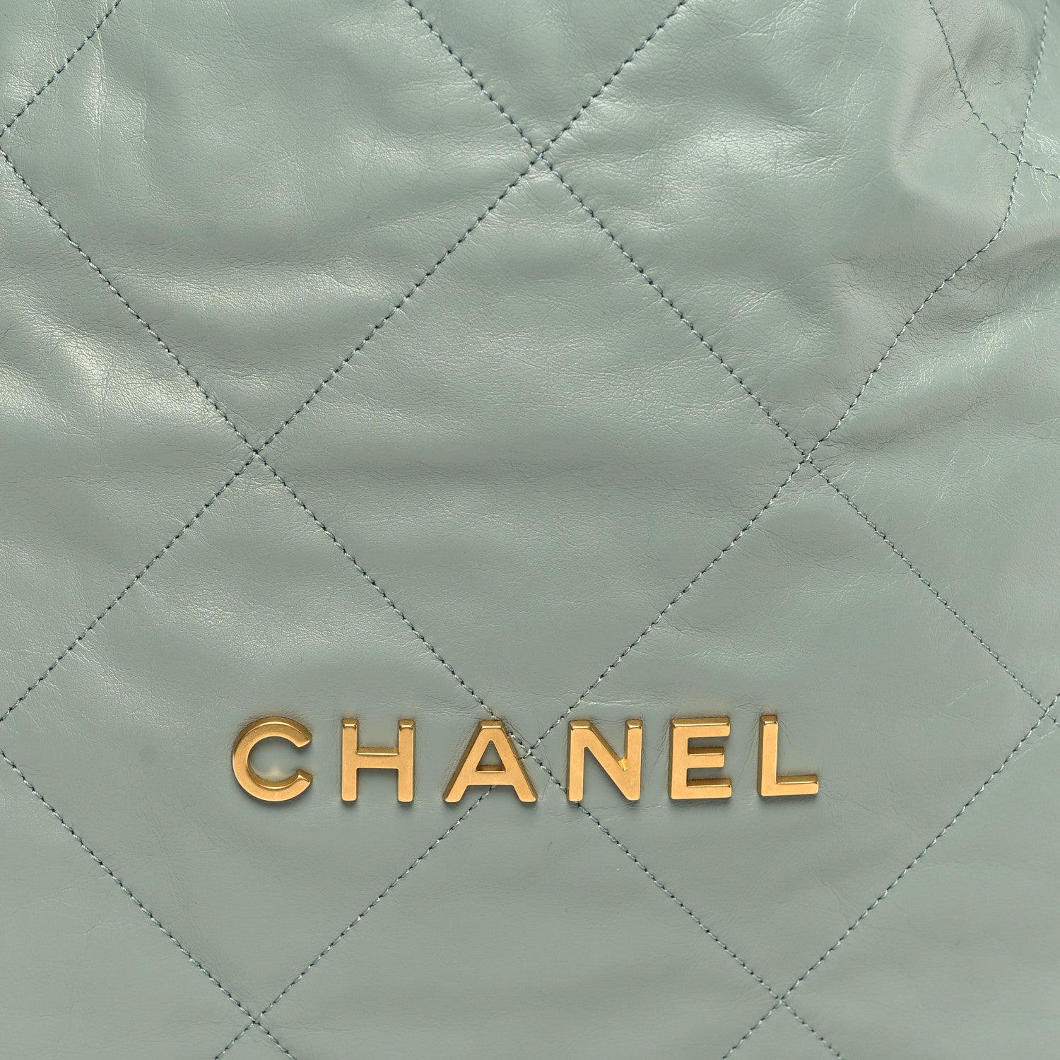 Chanel Shiny Calfskin Quilted Chanel 22 Grey 10 of 12