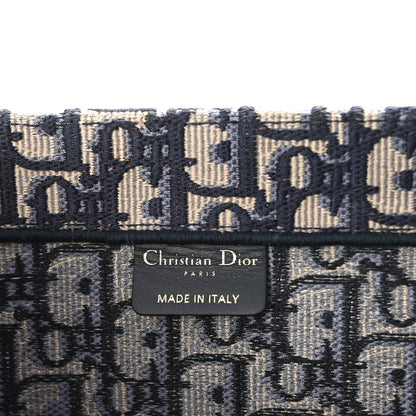 Christian Dior Oblique Medium Book Tote Blue Multicolor 6 of 7