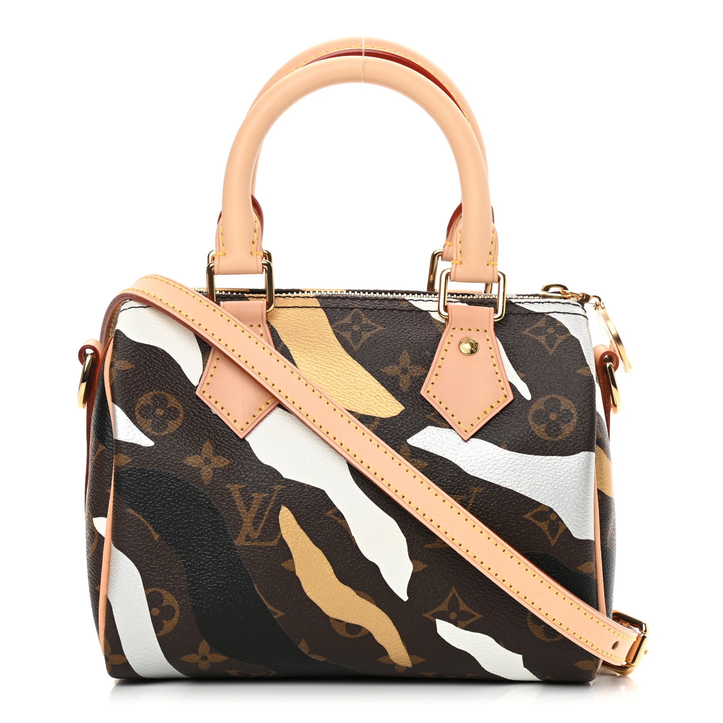 X LOL Monogram Speedy BB Gold Silver