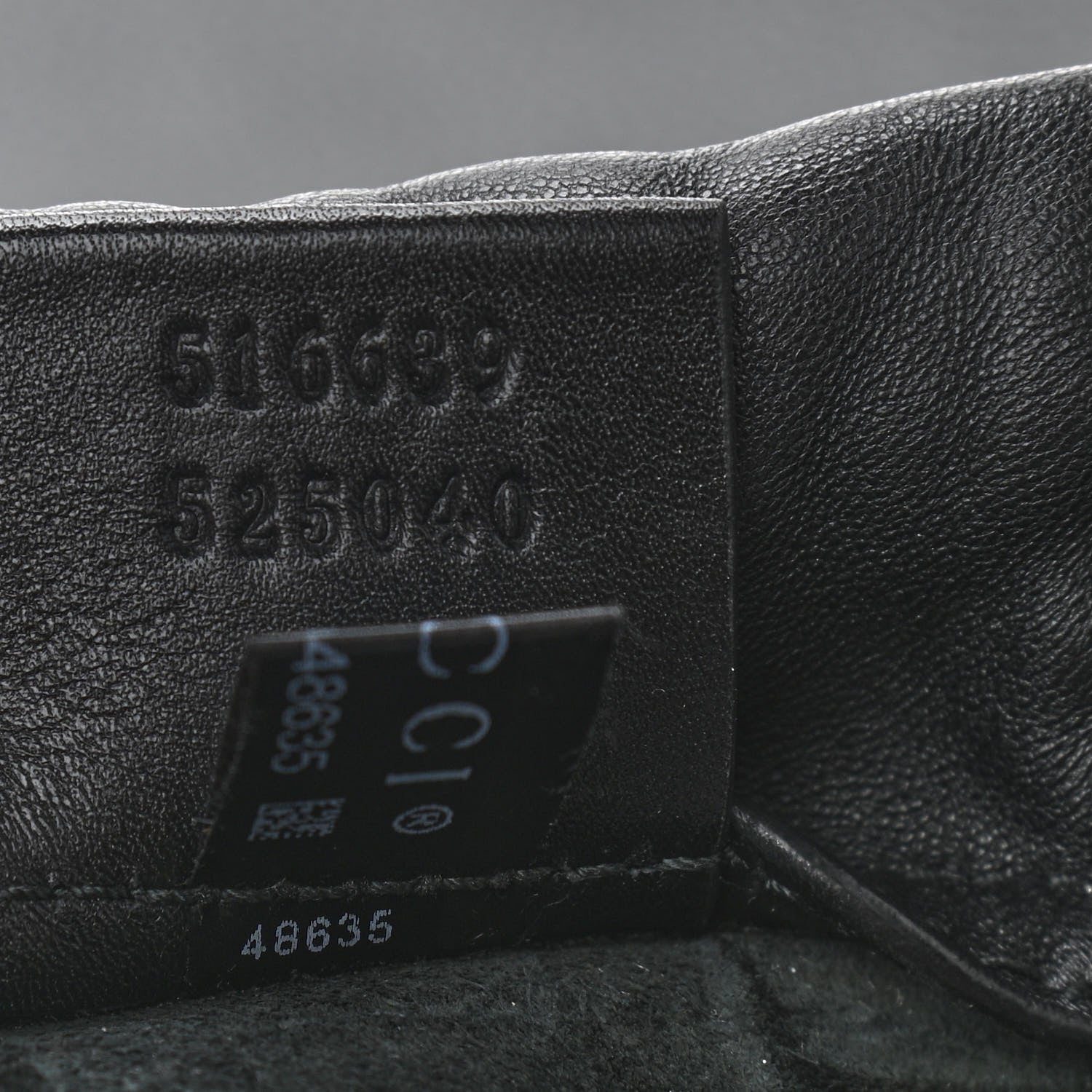 Gucci Calfskin Logo Drawstring Backpack Black 8 of 11