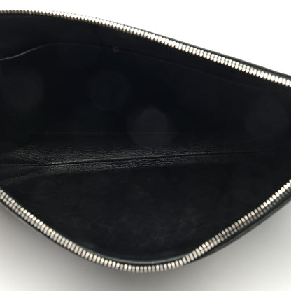 Balenciaga X THE SIMPSONS Calfskin Logo Zip Pouch Black 5 of 6