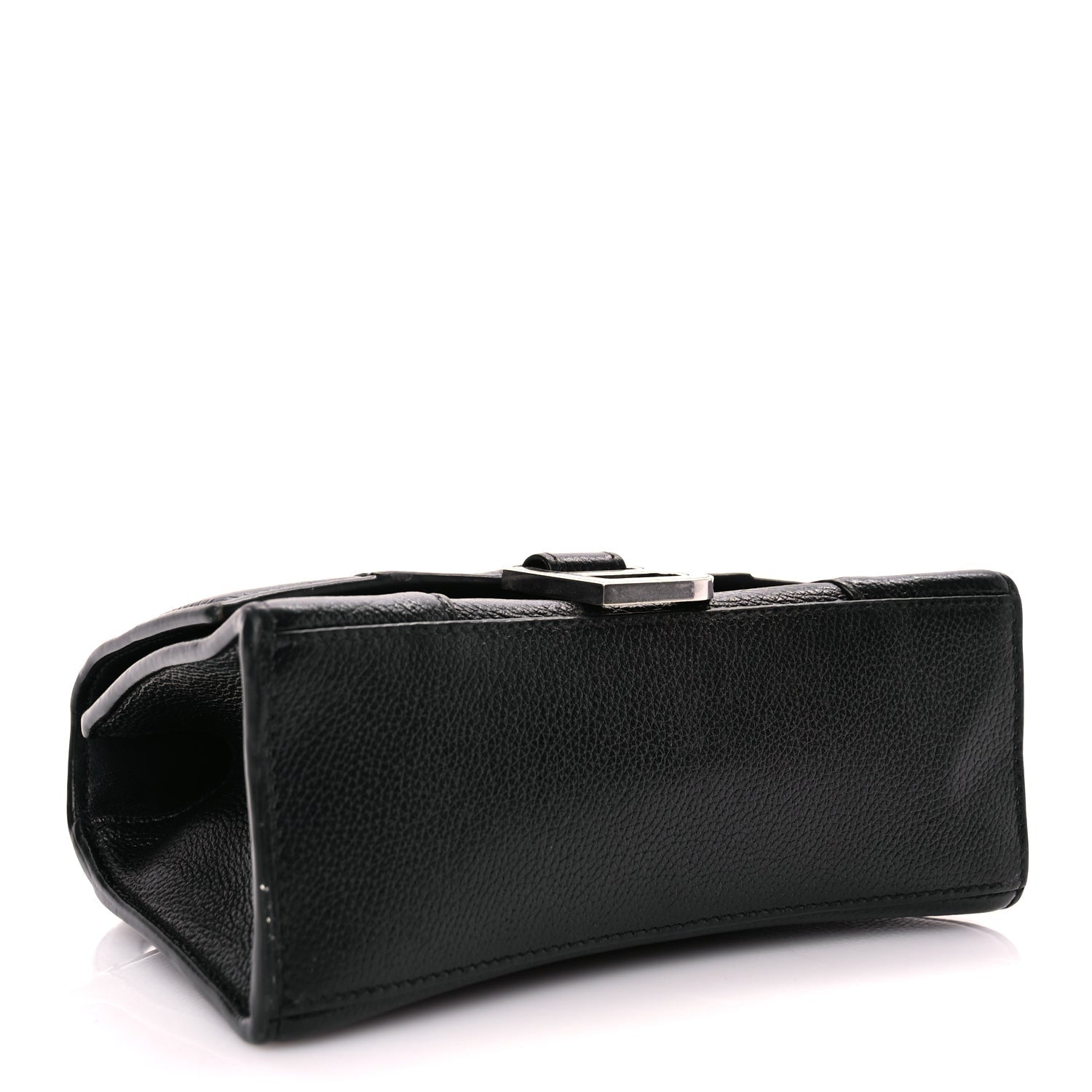 Balenciaga Grained Calfskin Hourglass Top Handle Bag XS Black 3 of 8