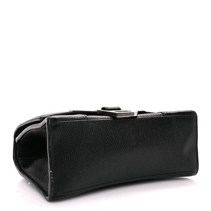 Balenciaga Grained Calfskin Hourglass Top Handle Bag XS Black 3 of 8