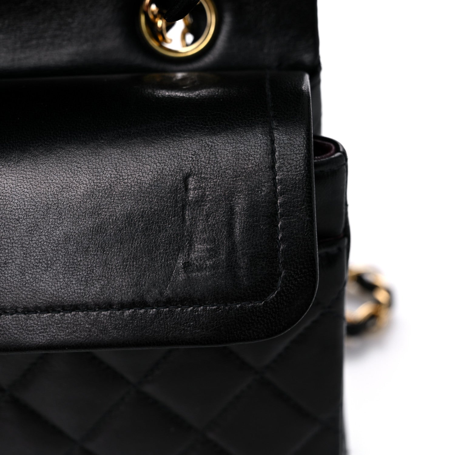 Chanel Lambskin Quilted Medium Double Flap Black 10 of 12