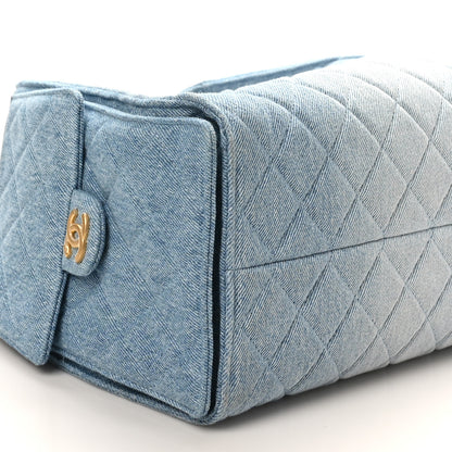 Chanel Washed Denim Quilted Medium Chanel 25 Handbag Blue 10 of 11