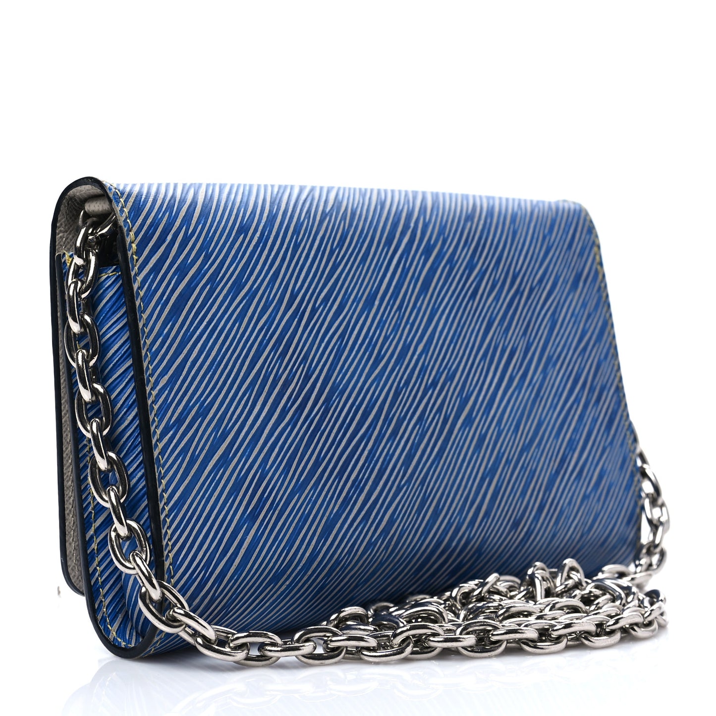 Epi Pins Twist Chain Wallet Denim Light