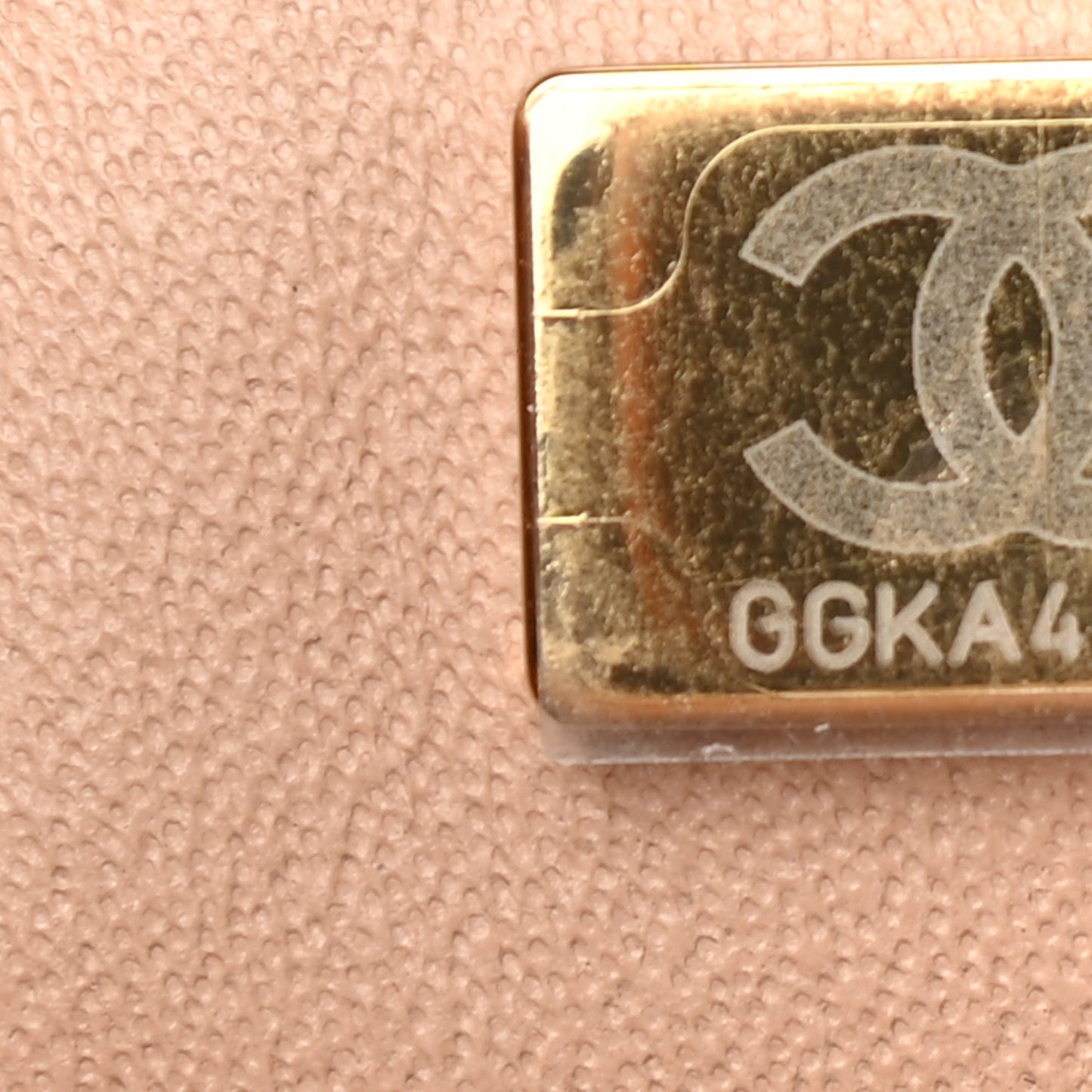 Lambskin Quilted Mini Rectangular Flap Beige