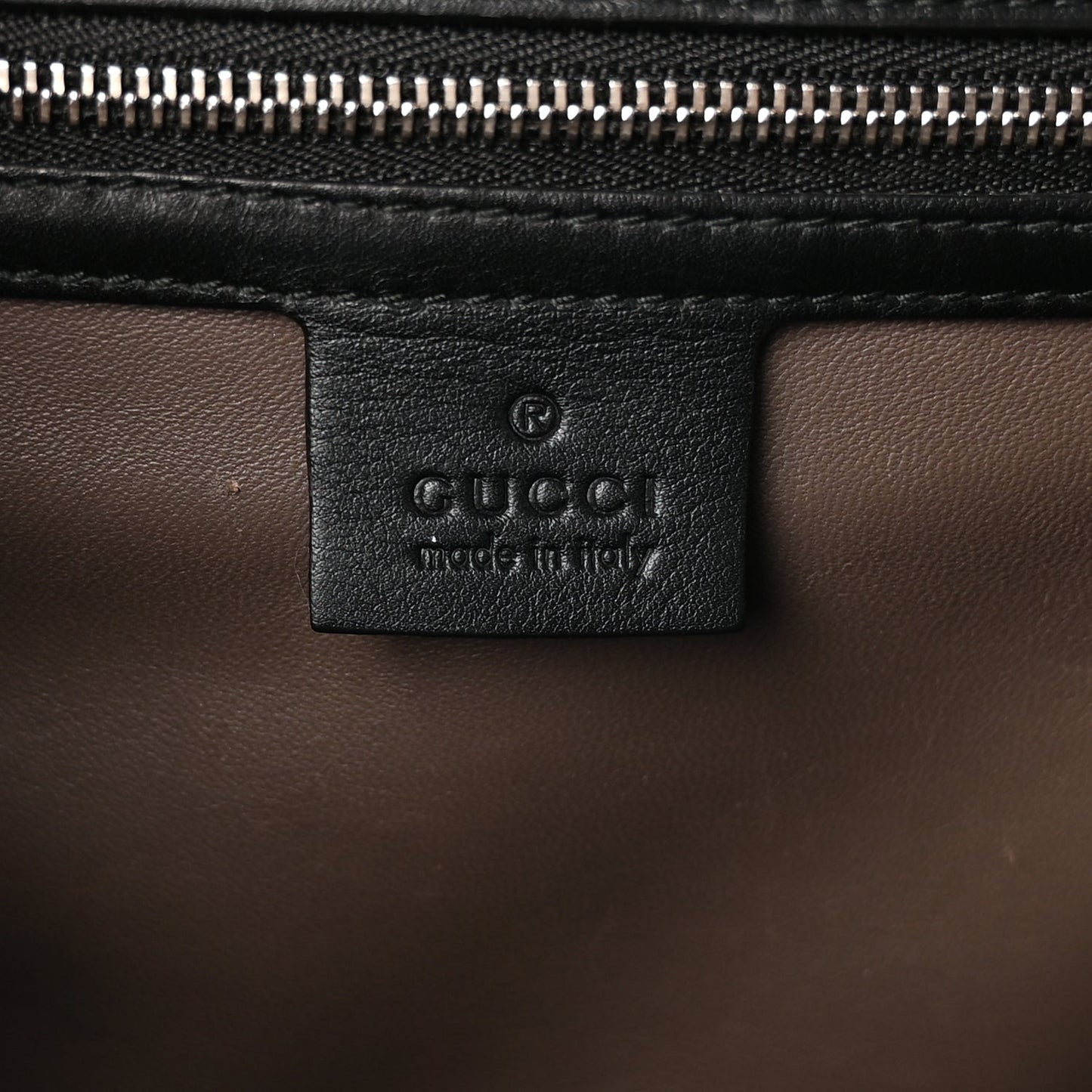 Moon Calfskin Medium Interlocking G Shoulder Bag  Black