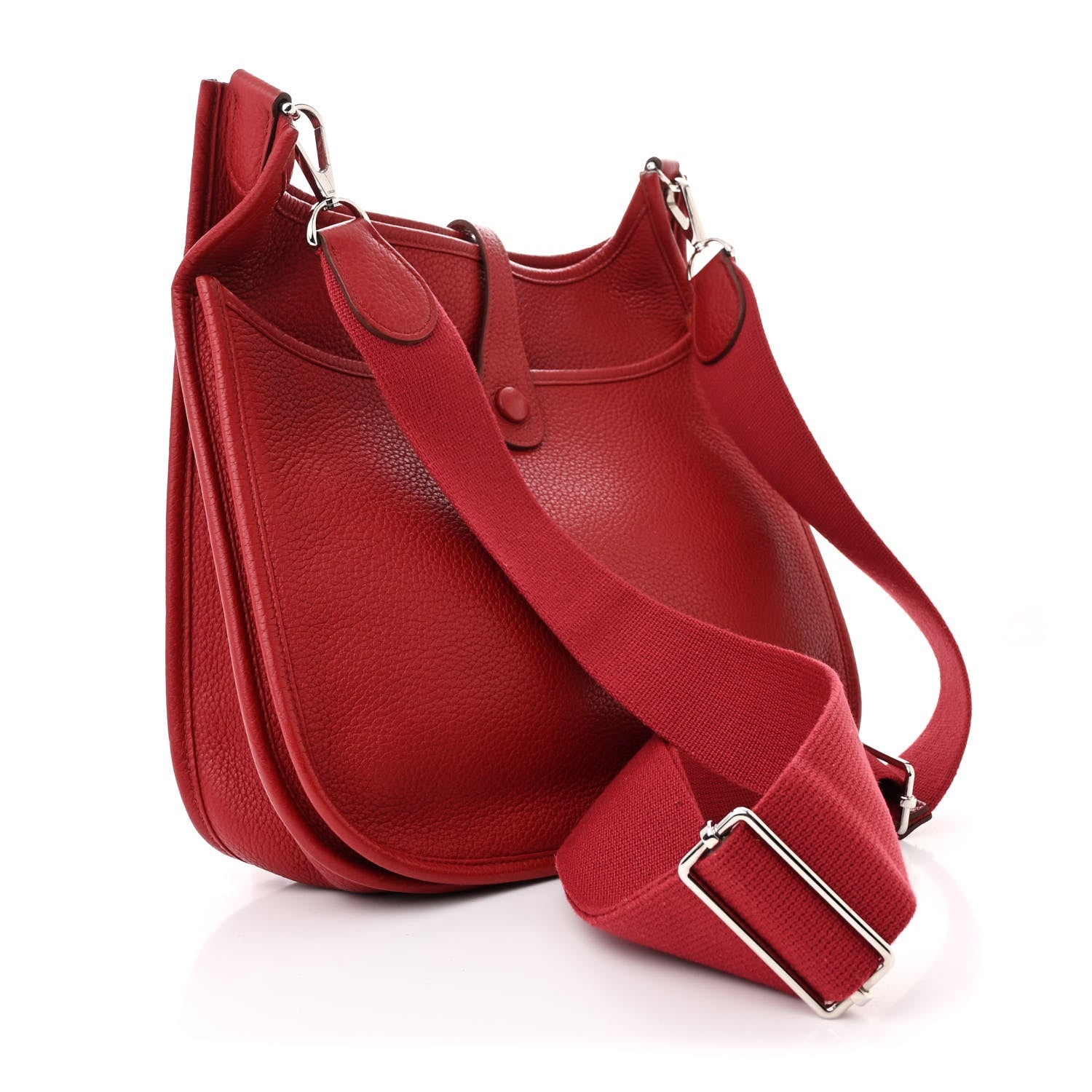 Hermes Taurillon Clemence Evelyne III PM Rouge Vif 3 of 7