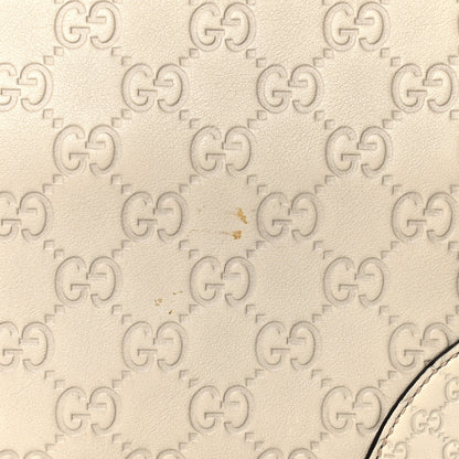 Gucci Guccissima Medium Bree Zippered Tote Off White 6 of 6