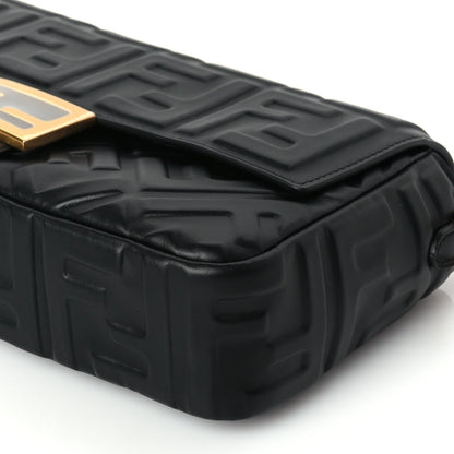 Fendi Nappa FF 1974 Embossed Baguette Black 8 of 8