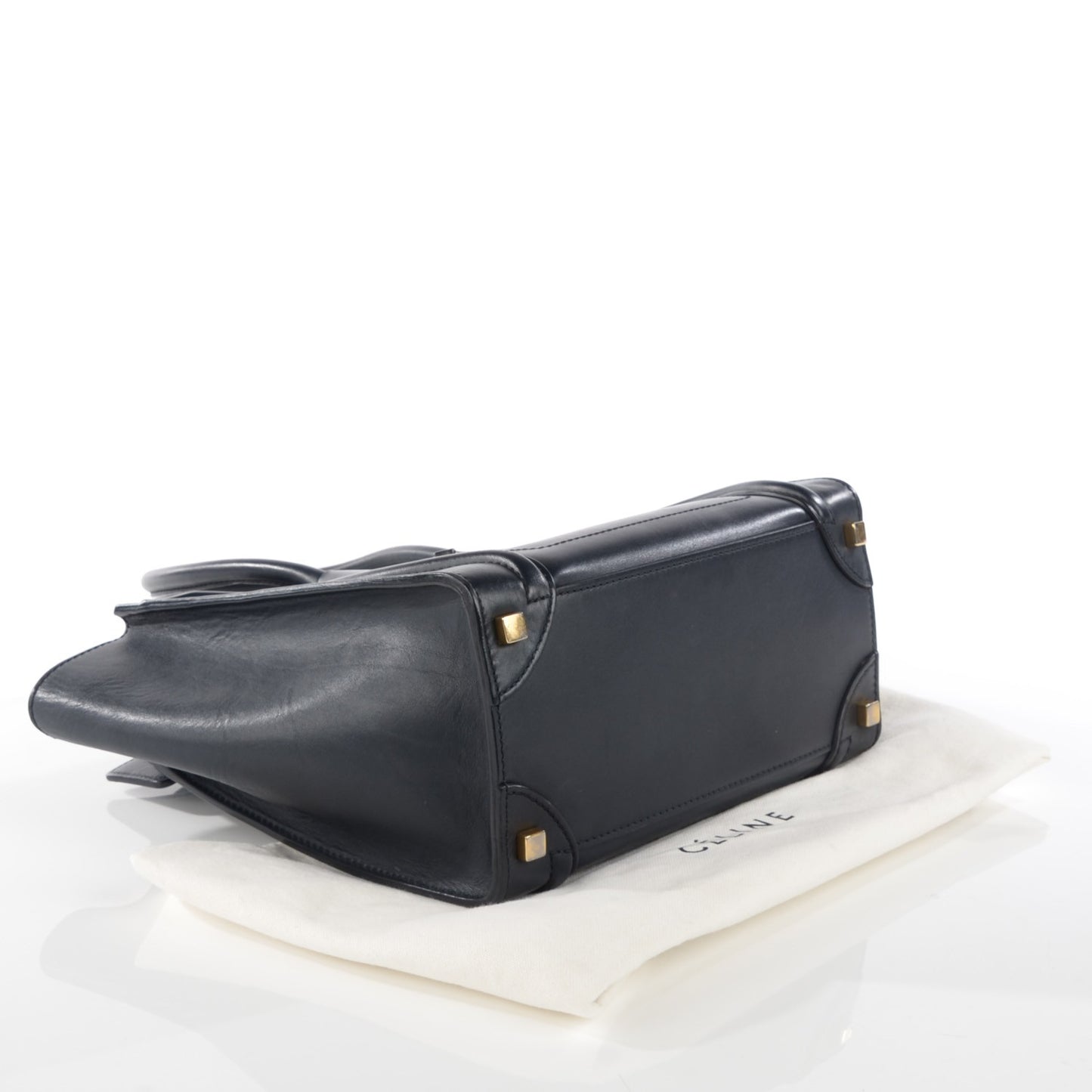 Smooth Calfskin Micro Luggage Navy Blue