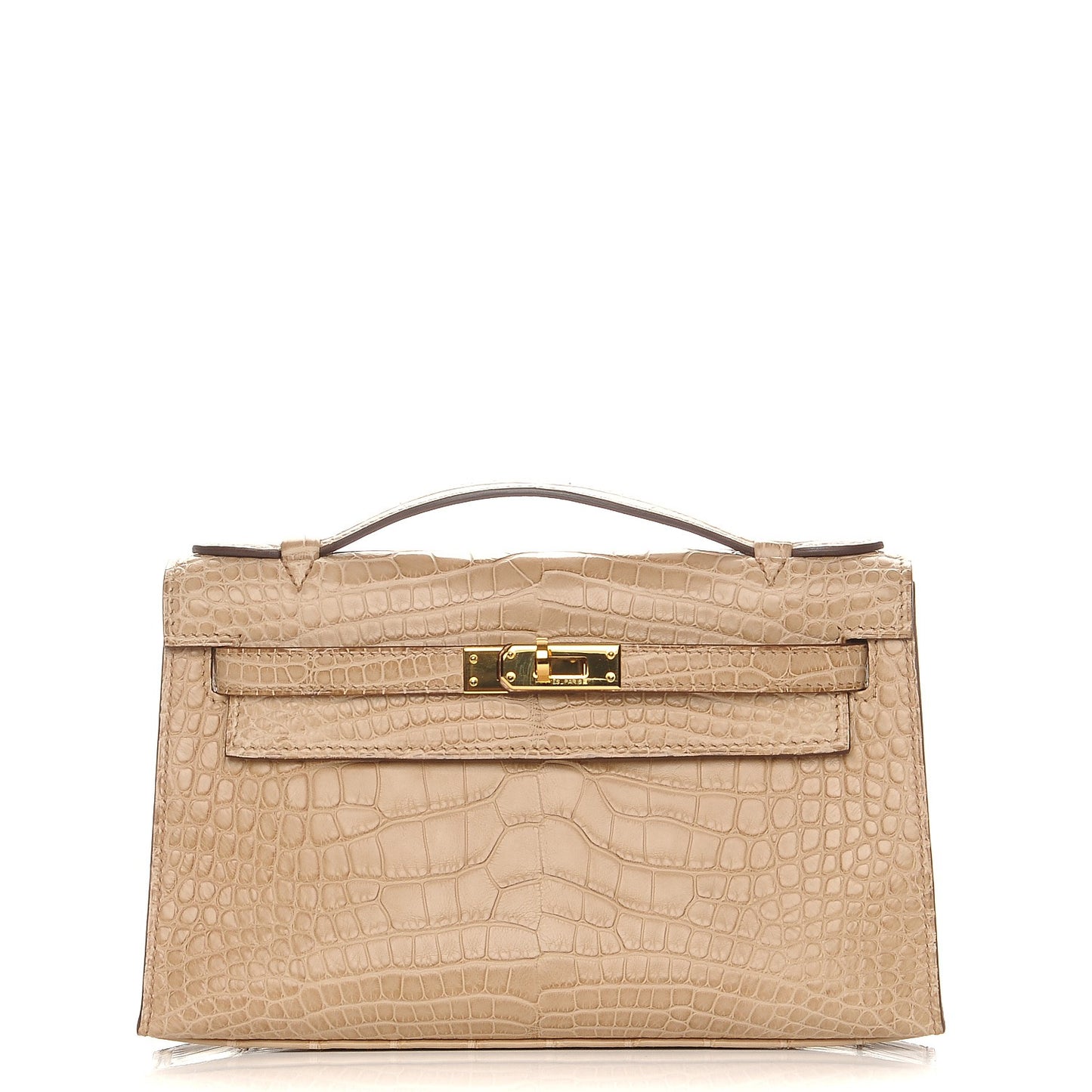 Matte Alligator Kelly Pochette Poussiere