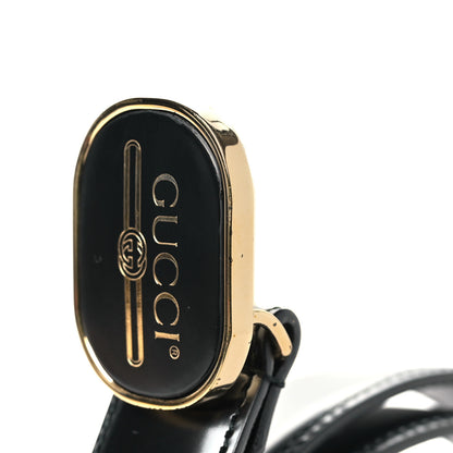 Gucci Calfskin Logo Belt 95 38 Black 6 of 6